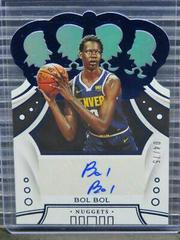 Bol Bol [Blue] #CR-BOL Basketball Cards 2019 Panini Crown Royale Rookie Autographs Prices