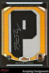 Buster Posey [Autograph Letter Patch Gold Refractor] #162 Baseball Cards 2010 Finest Prices