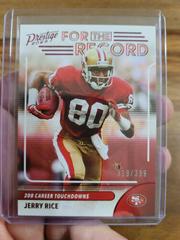 Jerry Rice [Red] #17 Football Cards 2023 Panini Prestige For the Record Prices