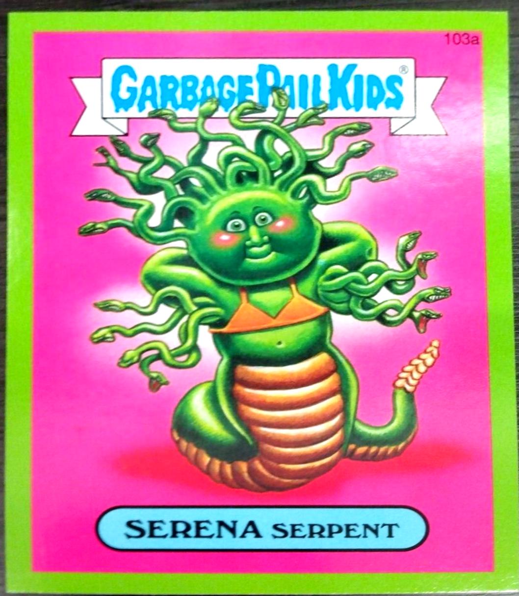 SERENA Serpent [Green] #103a 2014 Garbage Pail Kids