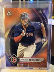 Xander Bogaerts [Orange] #3 Baseball Cards 2022 Bowman Platinum Prices