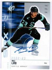 Kole Lind [Gold Whirlpool Autograph] #R-9 Hockey Cards 2022 SPx 2002-03 Retro Prices