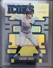 Aaron Judge [Gold] Baseball Cards 2021 Panini Absolute Icons Prices