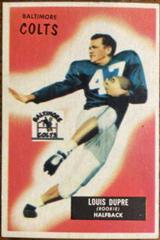 L.G. Dupre Football Cards 1955 Bowman Prices