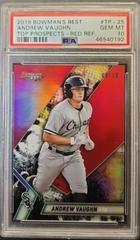 Andrew Vaughn [Red Refractor] #TP-19 Baseball Cards 2020 Bowman's Best Top Prospects Prices