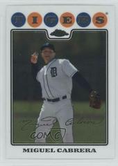 Miguel Cabrera #5 Baseball Cards 2008 Topps Chrome Prices