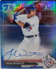 Logan Warmoth [Chrome Blue Refractor] Baseball Cards 2017 Bowman Draft Prices