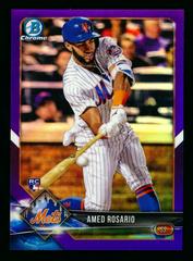 Amed Rosario [Batting Purple Refractor] #11 Baseball Cards 2018 Bowman Chrome Prices