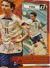 Brenden Aaronson [Orange] #24 Soccer Cards 2022 Panini Donruss Pitch Kings Prices