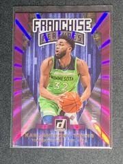 Karl Anthony Towns [Purple Laser] #20 Basketball Cards 2019 Panini Donruss Franchise Features Prices