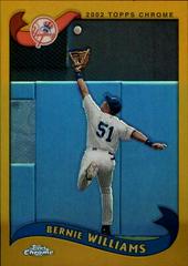 Bernie Williams [Gold Refractor] #510 Baseball Cards 2002 Topps Chrome Prices