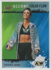 Serena Deeb [Green Blue] #R-17 Wrestling Cards 2022 Upper Deck Allure AEW Color Flow Prices