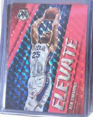 Ben Simmons [Pink Fluorescent] #22 Basketball Cards 2020 Panini Mosaic Elevate Prices