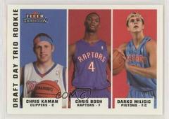 Chris Bosh, Chris Kaman, Darko Milicic [Draft Day Rookie] Basketball Cards 2003 Fleer Prices