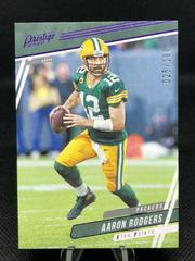 Aaron Rodgers [Xtra Points Purple] #124 Football Cards 2020 Panini Prestige Prices