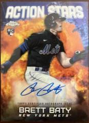 Brett Baty Baseball Cards 2023 Topps Chrome Update Action Stars Autographs Prices