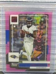 Lamar Jackson [Pink] #3 Football Cards 2022 Panini Clearly Donruss Prices