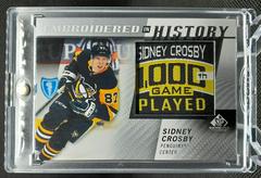 Sidney Crosby Hockey Cards 2021 SP Game Used Embroidered in History Prices