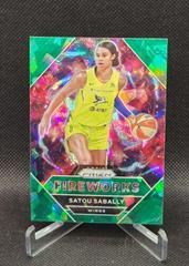 Satou Sabally [Green Ice] Basketball Cards 2021 Panini Prizm WNBA Fireworks Prices