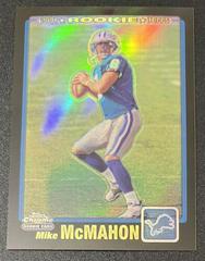 Mike McMahon [Black Refractor] Football Cards 2001 Topps Chrome Prices