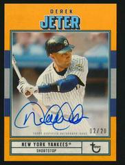 Derek Jeter [Orange] #AC-DJ Baseball Cards 2022 Topps Brooklyn Collection Autographs Prices