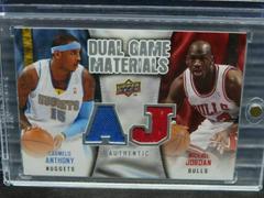 Carmelo Anthony, Michael Jordan Basketball Cards 2009 Upper Deck VS Dual Materials Prices