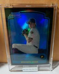 Brandon Webb [Blue Refractor] #179 Baseball Cards 2003 Bowman Chrome Prices