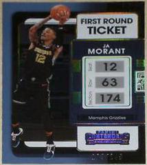 Ja Morant [1st Round] Basketball Cards 2021 Panini Contenders Prices