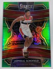 Admiral Schofield Green Prizm #6 Basketball Cards 2019 Panini Select Prices
