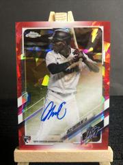 Jazz Chisholm [Red] #RA-JCH Baseball Cards 2021 Topps Chrome Sapphire Rookie Autographs Prices