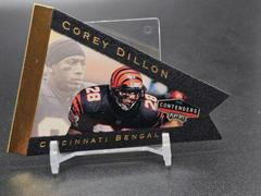 Corey Dillon [Gold Foil] #15 Football Cards 1998 Playoff Contenders Pennants Prices