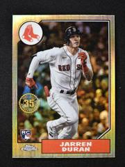 Jarren Duran Baseball Cards 2022 Topps Chrome 1987 Prices