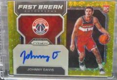 Johnny Davis [Gold] #FBR-JDW Basketball Cards 2022 Panini Prizm Fast Break Rookie Autographs Prices