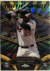 Miguel Sano [Green Refractor] #YI-6 Baseball Cards 2016 Topps Chrome Youth Impact Prices