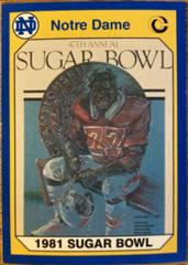 1981 Sugar Bowl Football Cards 1990 Notre Dame Collegiate Collection Prices