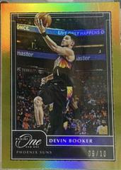 Devin Booker [Gold] Basketball Cards 2020 Panini One and One Prices