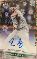 George Kirby [Silver Metallic] Baseball Cards 2022 Topps Holiday Autographs Prices