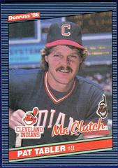 Pat Tabler [Mr. Clutch] Baseball Cards 1986 Donruss Prices