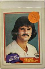 Dennis Eckersley Baseball Cards 1981 Topps Prices