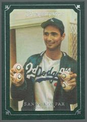 Sandy Koufax [Windsor Green] Baseball Cards 2007 Upper Deck Masterpieces Prices