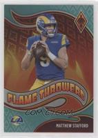 Matthew Stafford #FT-15 Football Cards 2021 Panini Phoenix Flame Throwers Prices