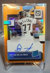 Bryan De La Cruz [Orange] #RRS-BC Baseball Cards 2022 Panini Donruss Optic Rated Rookie Signatures Prices