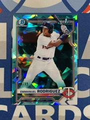 Emmanuel Rodriguez [Aqua] #BCP-207 Baseball Cards 2021 Bowman Chrome Sapphire Prospects Prices