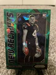 Bailey Zappe [Green Ice] #NR-7 Football Cards 2022 Panini Prizm New Recruits Prices