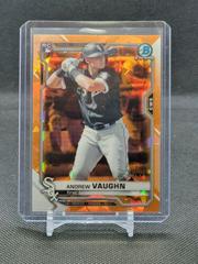 Andrew Vaughn [Orange Refractor] #5 Baseball Cards 2021 Bowman Chrome Prices