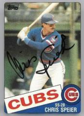 Chris Speier #111T Baseball Cards 1985 Topps Traded Prices