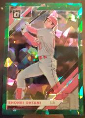 Shohei Ohtani [Cracked Ice Green] Baseball Cards 2019 Panini Donruss Optic Prices