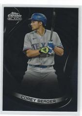 Corey Seager Baseball Cards 2022 Topps Chrome Black Prices