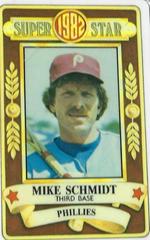 Mike Schmidt Baseball Cards 1982 Perma Graphics Super Star Credit Cards Prices