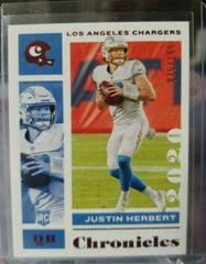Justin Herbert [Red] #53 Football Cards 2020 Panini Chronicles Prices